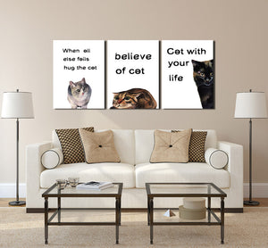 Abstract Cat Canvas Prints Wall Art 007 (2)