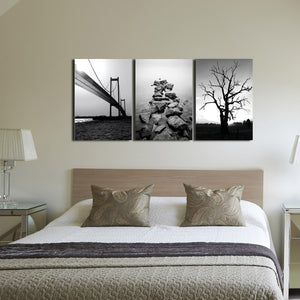 3 Panel Landscape Painting Canvas Prints-003(3)