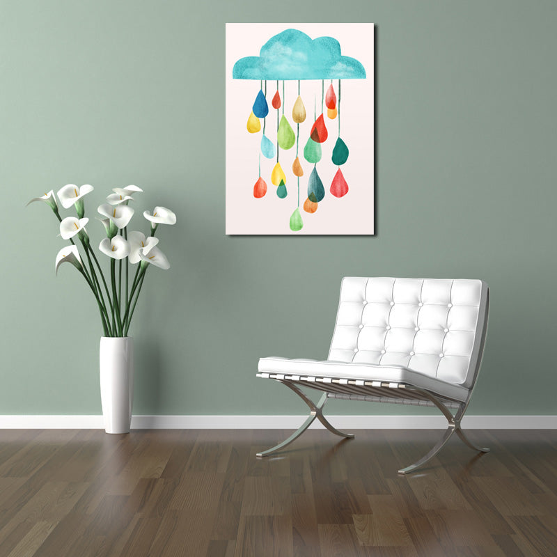 3 Piece Cartoon Rain Bear Prints Canvas Painting-019 (2)