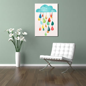 3 Piece Cartoon Rain Bear Prints Canvas Painting-019 (2)