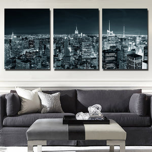 3 Piece New York City Building Wall Art Picture Canvas Print Painting-103 (1)