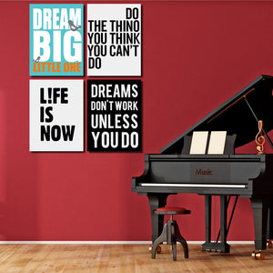 4 Piece Dream Big Little One Canvas Wall Art Prints Poster Picture-022 (5)