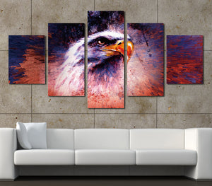 5 Panel Abstract Eagle Painting Prints Canvas Art-035 (4)