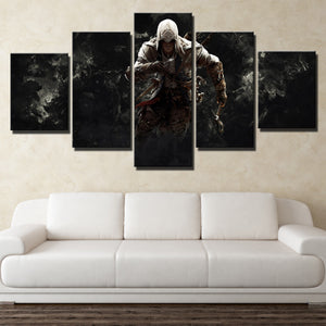  5 Panel Assassins Creed 3 Connor Canvas Print Picture Wall Decor Art-217 (2)