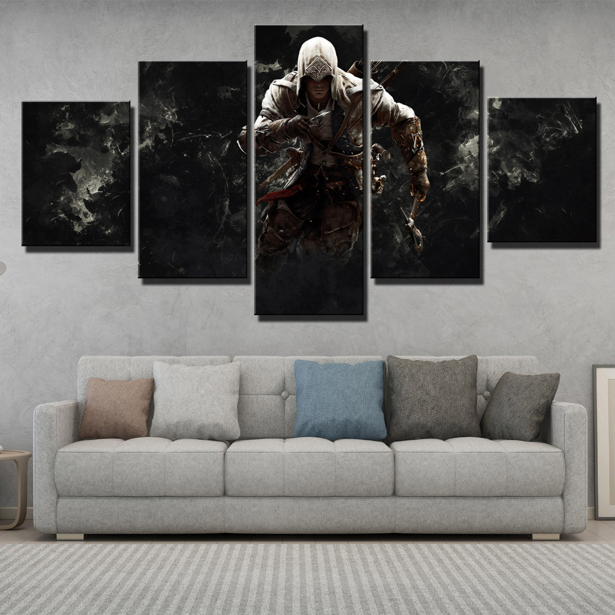  5 Panel Assassins Creed 3 Connor Canvas Print Picture Wall Decor Art-217 (3)