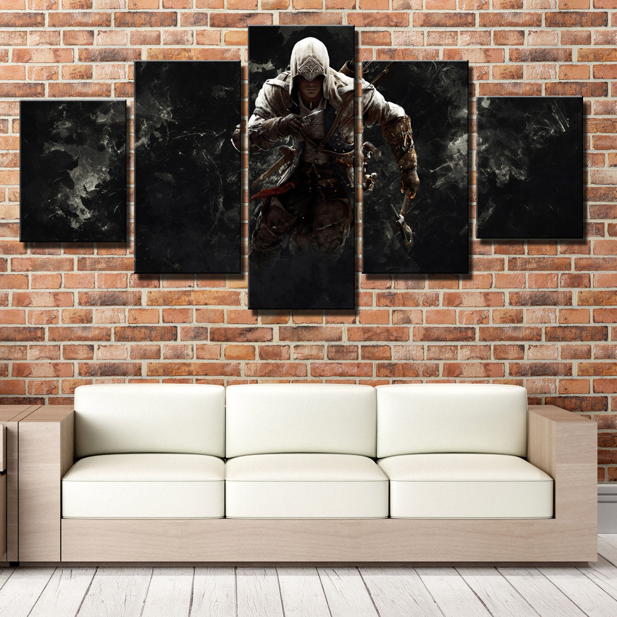  5 Panel Assassins Creed 3 Connor Canvas Print Picture Wall Decor Art-217 (4)