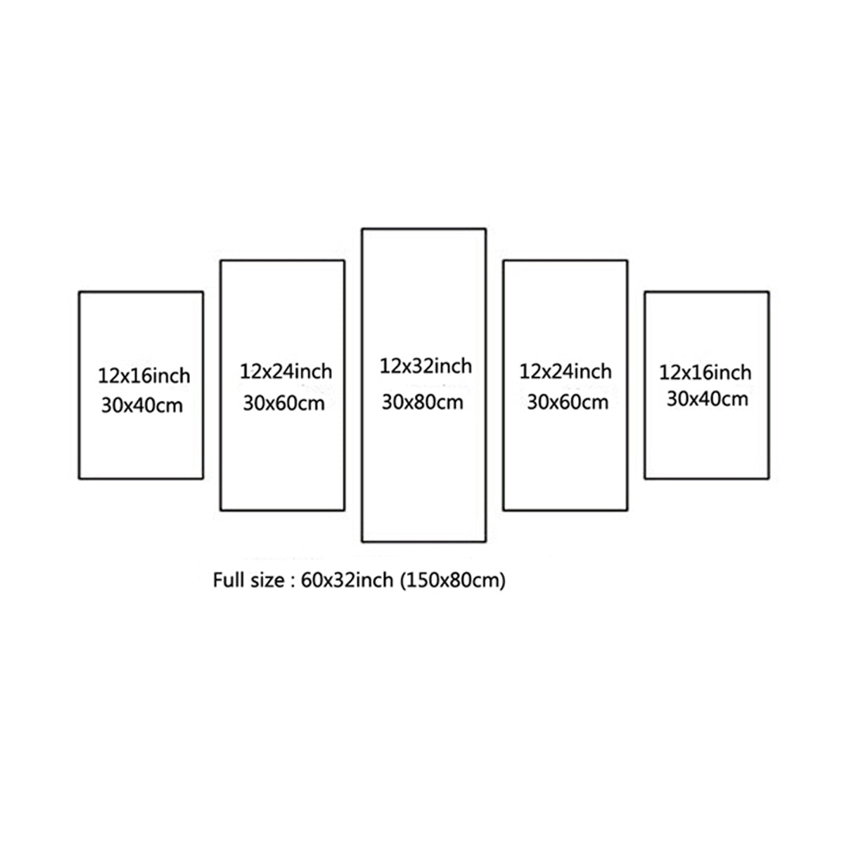 5 Panel Assassins Creed III Connor Kenway Print Poster Wall Decor Canvas Art-218 (5)