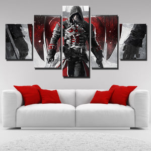 5 Panel Assassins Creed Rogue Shay Canvas Print Art Picture Wall Art Decor Set-223 (1)