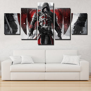 5 Panel Assassins Creed Rogue Shay Canvas Print Art Picture Wall Art Decor Set-223 (2)