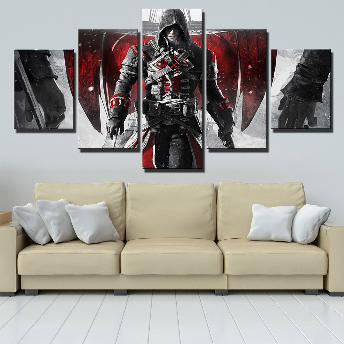 5 Panel Assassins Creed Rogue Shay Canvas Print Art Picture Wall Art Decor Set-223 (3)