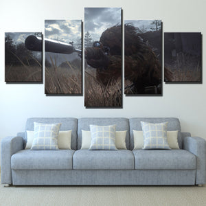 5 Panel Call of Duty Modern Warfare Sniper Print Art Canvas Picture Poster-207 (2)