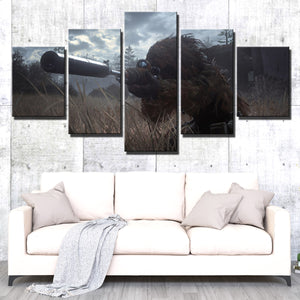 5 Panel Call of Duty Modern Warfare Sniper Print Art Canvas Picture Poster-207 (3)