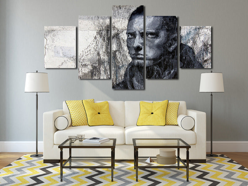 5 Panel Hip Hop Rap Boy Slim Shady Canvas Print Art-047 (3)