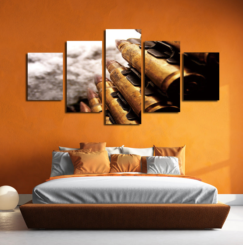  5 Panel Modern Painting Bullet Canvas Prints Picture-074 (1)