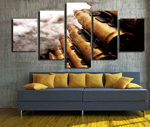  5 Panel Modern Painting Bullet Canvas Prints Picture-074 (2)
