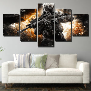 5 Piece Call of Duty MW3 Soldier Modern Canvas Art Print Picture Decor-205 (3)
