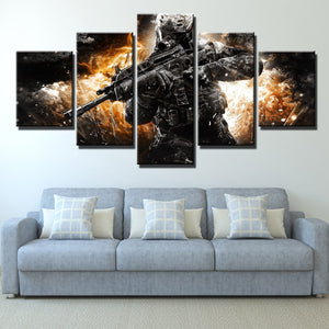 5 Piece Call of Duty MW3 Soldier Modern Canvas Art Print Picture Decor-205 (4)