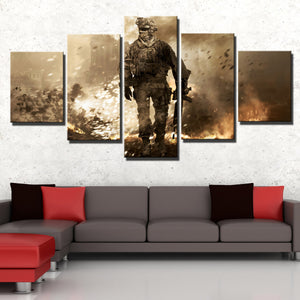 5 Piece Call of Duty Modern Warfare 2 Canvas Print Painting Wall Art-201 (2)