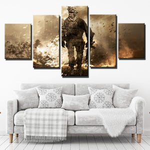 5 Piece Call of Duty Modern Warfare 2 Canvas Print Painting Wall Art-201 (3)