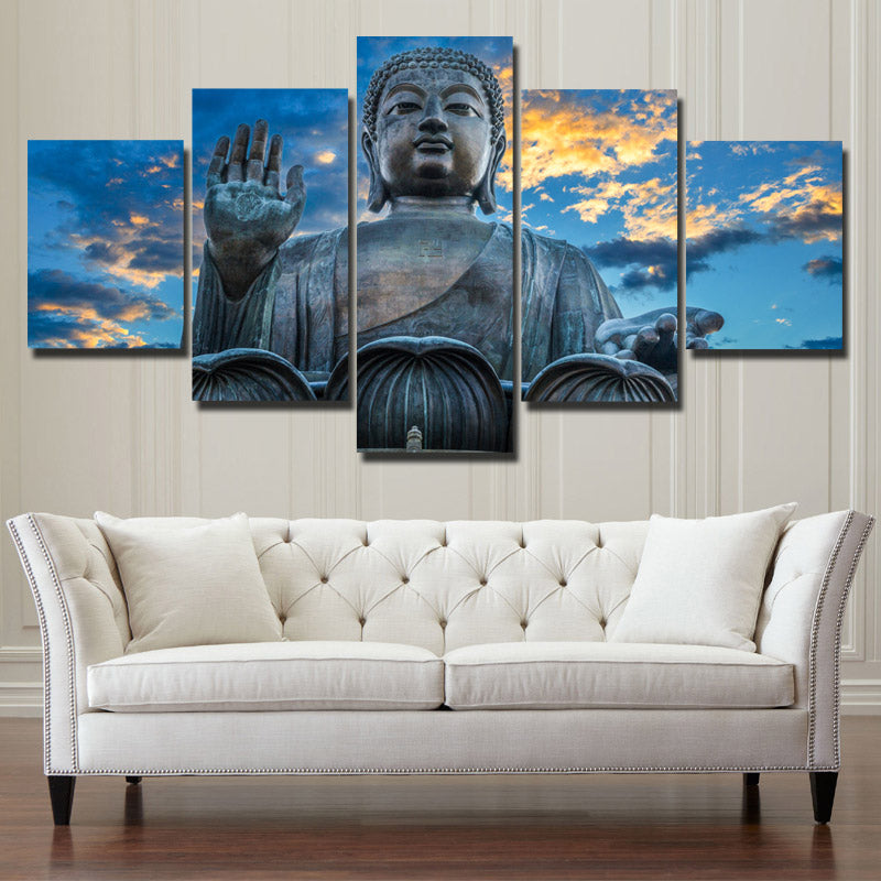 Budda Canvas Prints 5 Panel Modern Landscape Decor-112 (4)