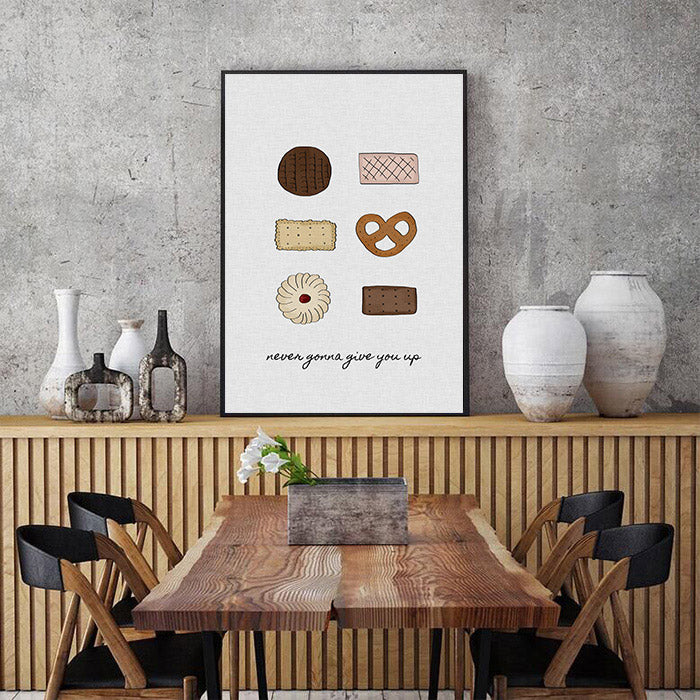 Cookies and Coffee Oil Painting Art Canvas Prints-010 (2)