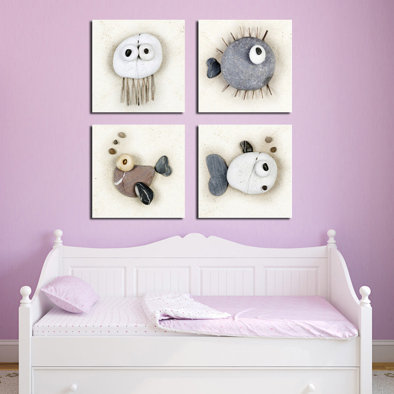 Stone Fish Canvas Wall Art Prints-005 (2)