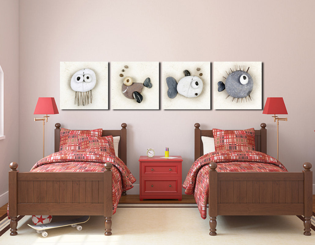 Stone Fish Canvas Wall Art Prints-005 (3)