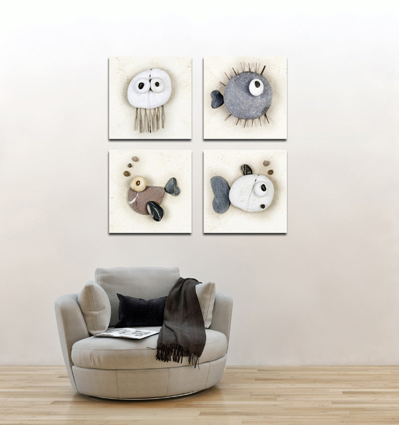 Stone Fish Canvas Wall Art Prints-005 (5)